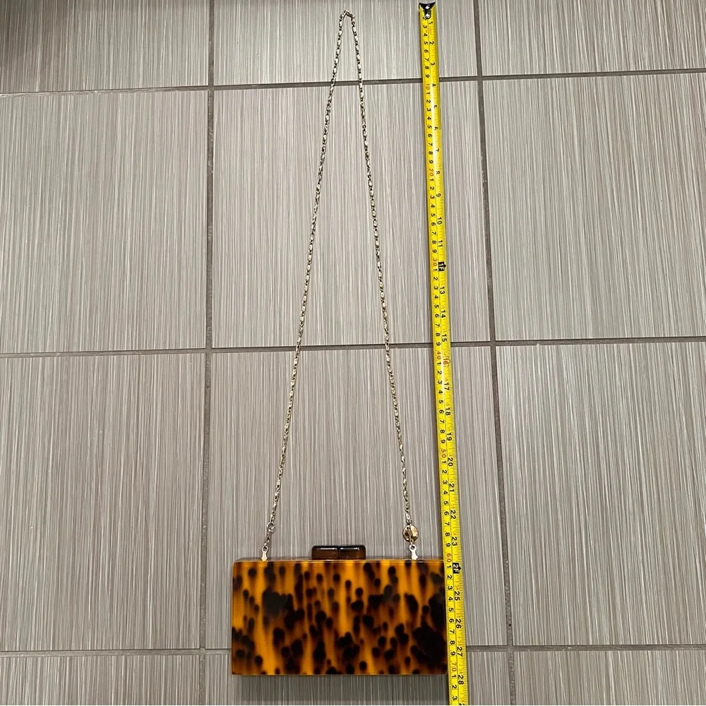 Tortoise Shell Box Clutch/Shoulder Bag crossbody boutique Sea Life - Picture 8 of 10